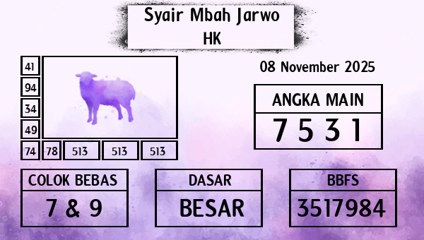 Syair Mbah Jarwo - HK