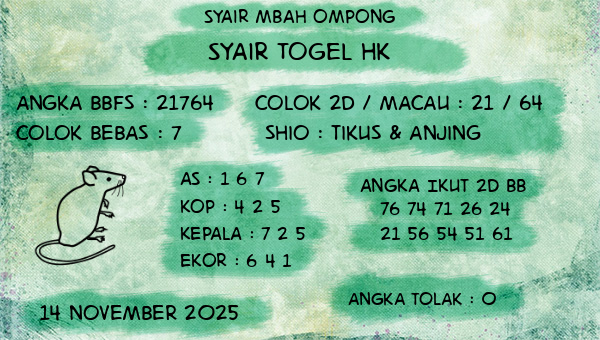 Syair Mbah Ompong - Syair Togel HK