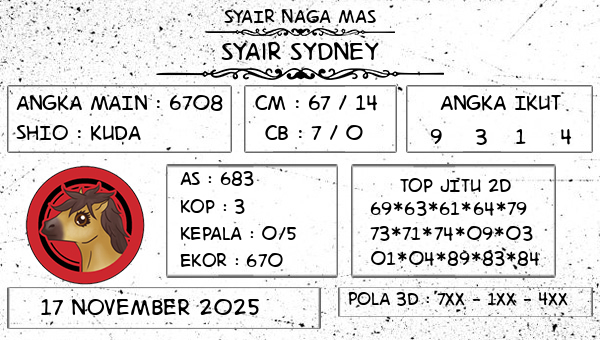 SYAIR NAGA MAS - Syair Sydney