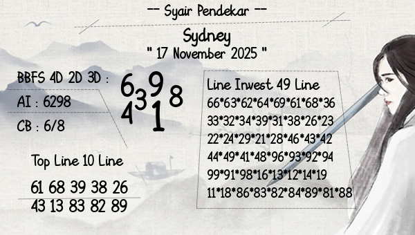 Syair Pendekar - Sydney