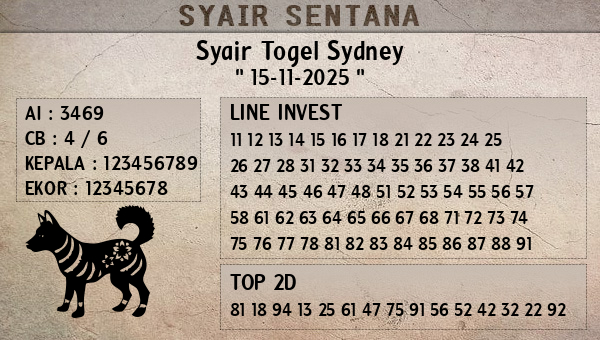  - Syair Togel Sydney