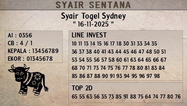  - Syair Togel Sydney