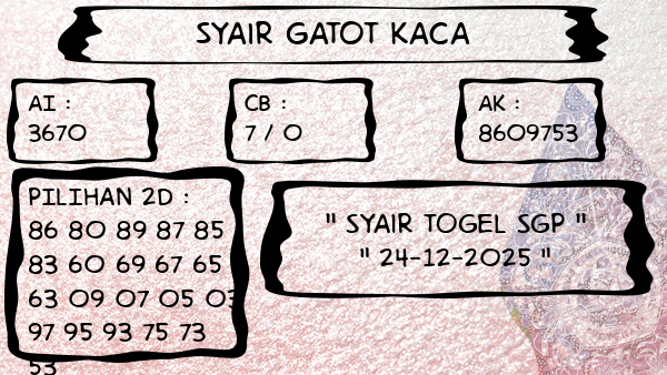 Syair Gatot Kaca - Syair Togel SGP