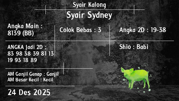 Syair Kalong - Syair Sydney