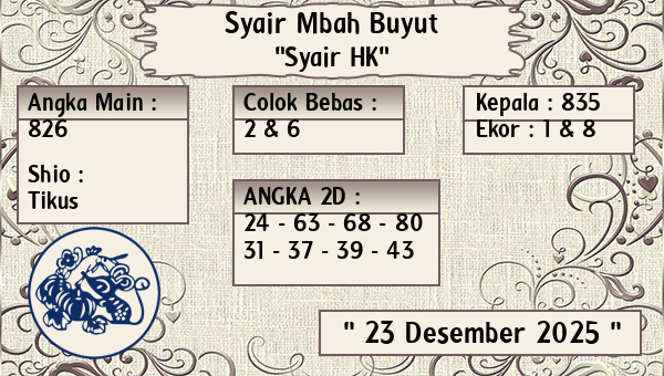 Syair Mbah Buyut - Syair HK