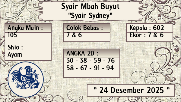 Syair Mbah Buyut - Syair Sydney