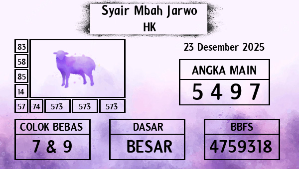Syair Mbah Jarwo - HK