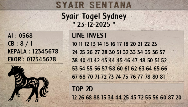  - Syair Togel Sydney
